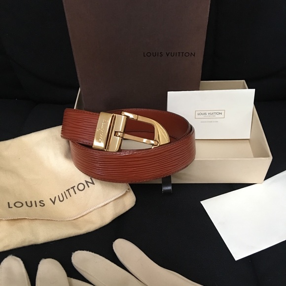Authentic LV Brown Epi Belt, preowned - Picture 2 of 8